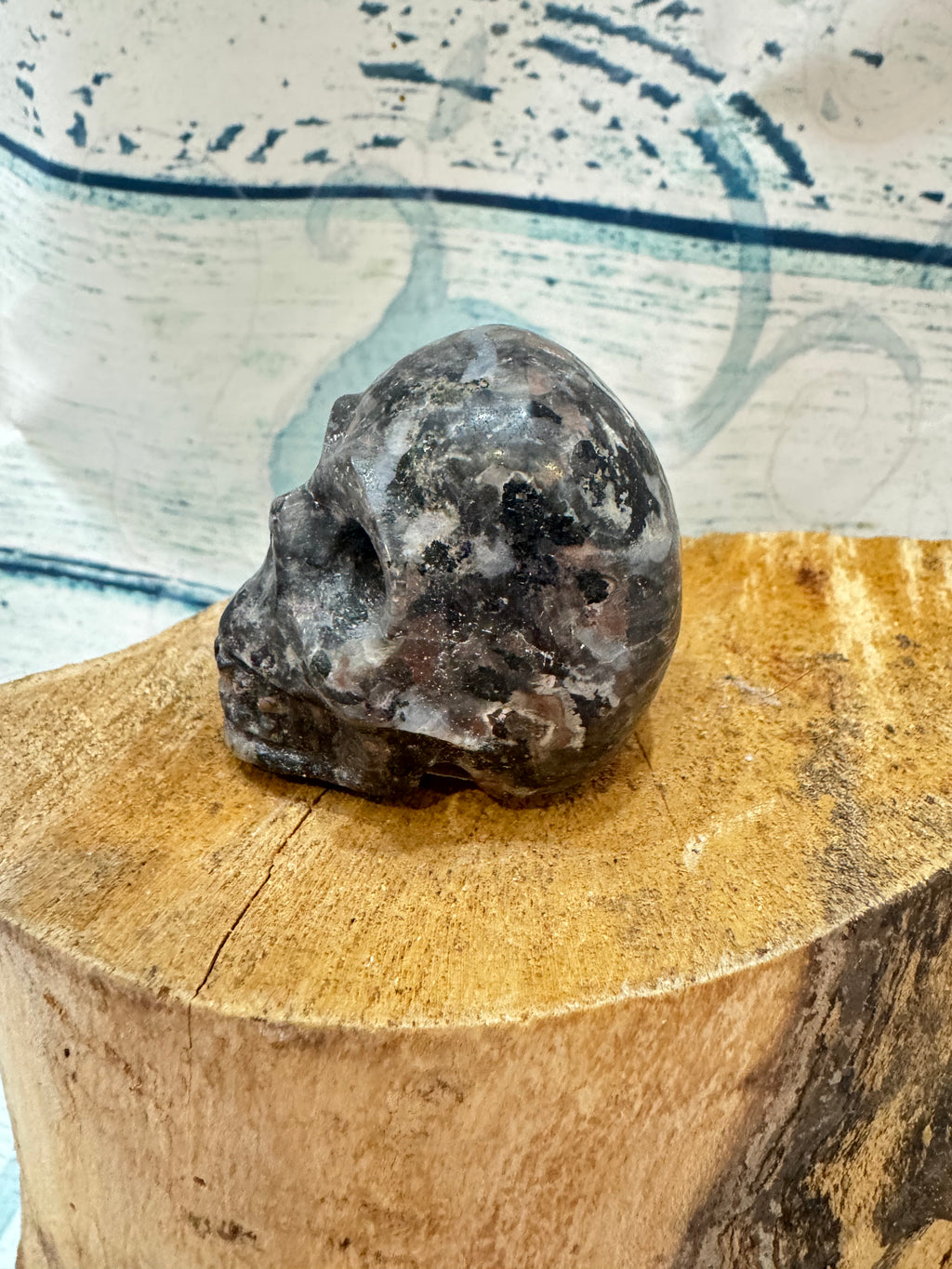 Yooperlite carved crystal skull