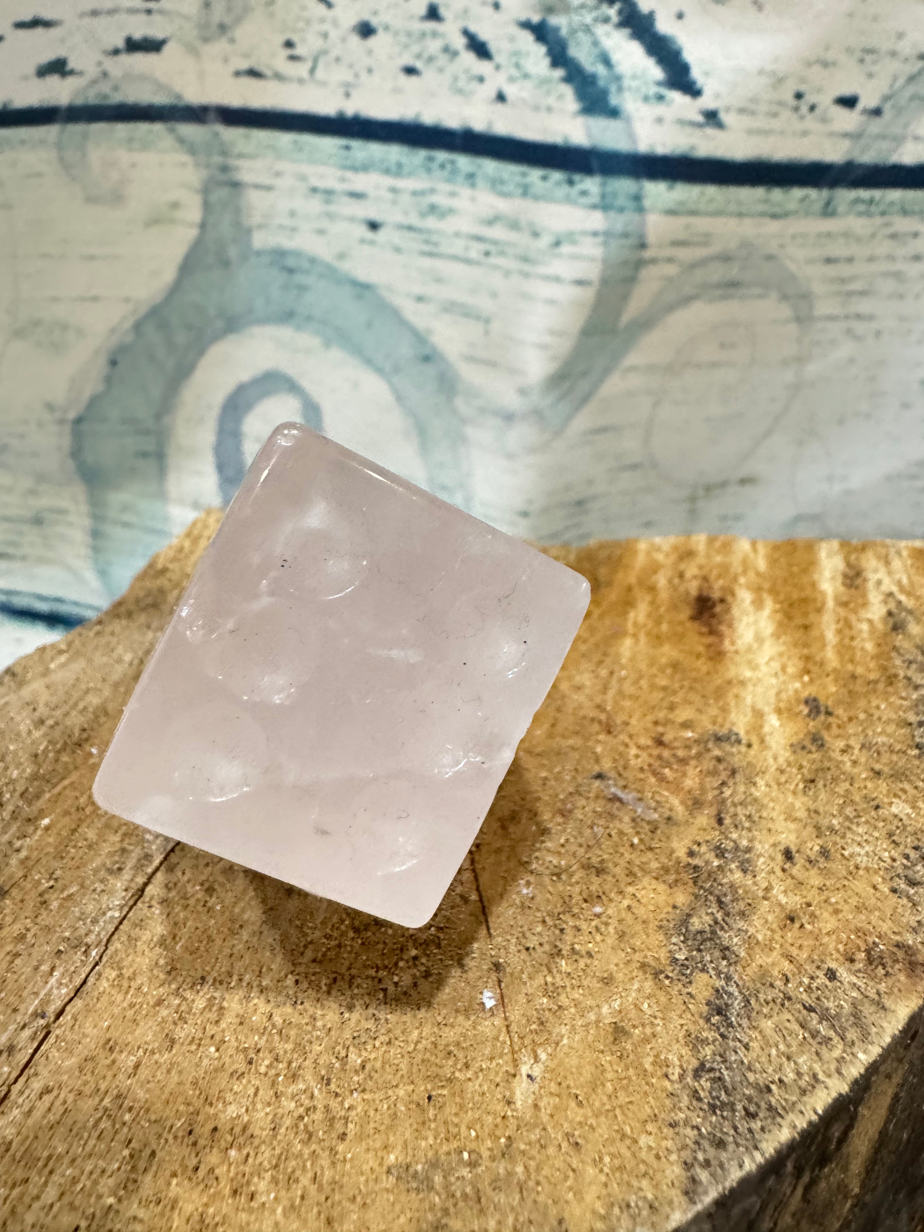 Carved Rose Quartz Die