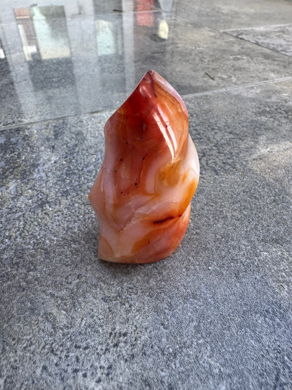 Carved Carnelian Flame