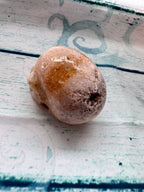 Carved calcite crystal skull