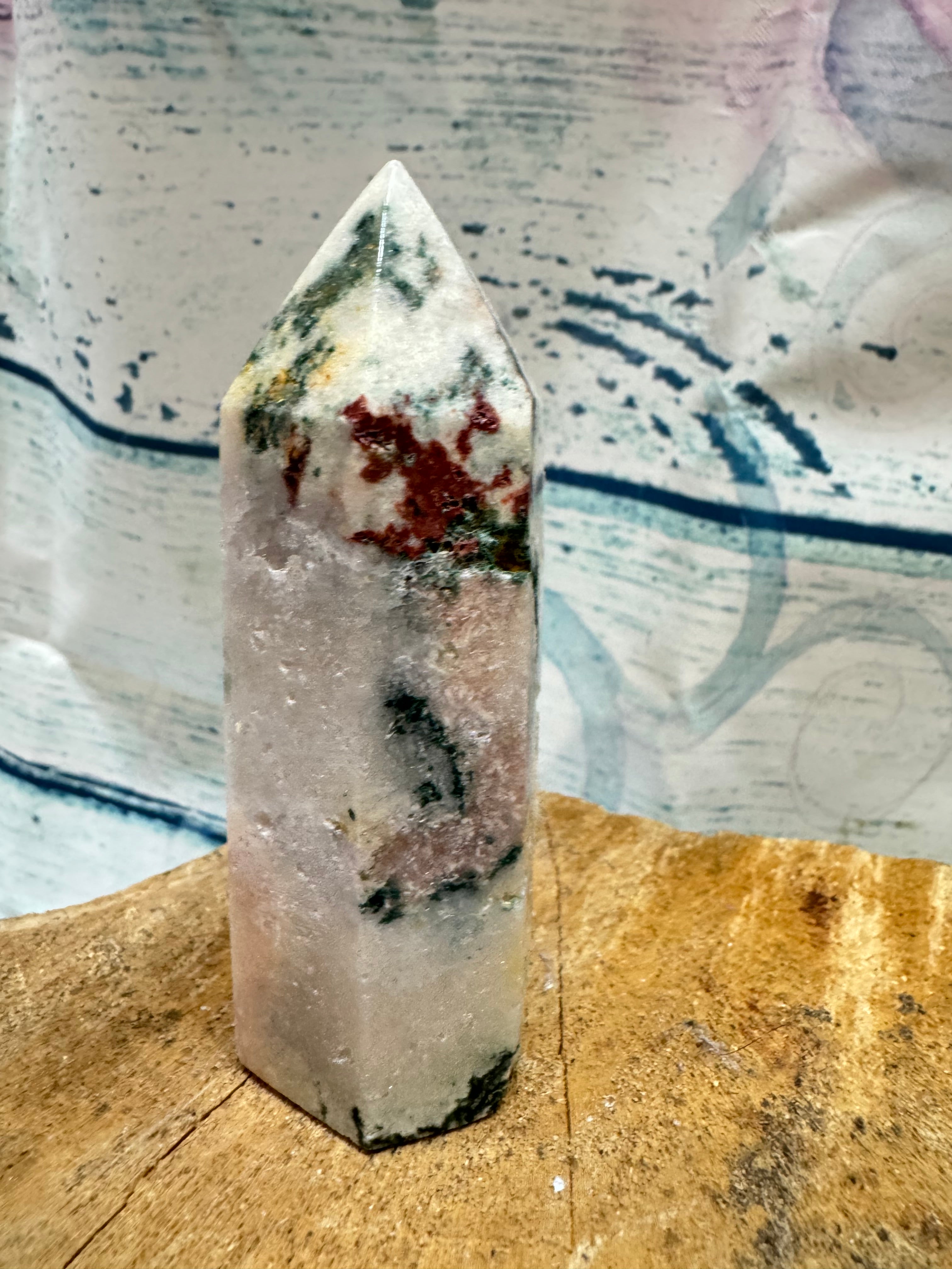 Tree agate with natural Druze