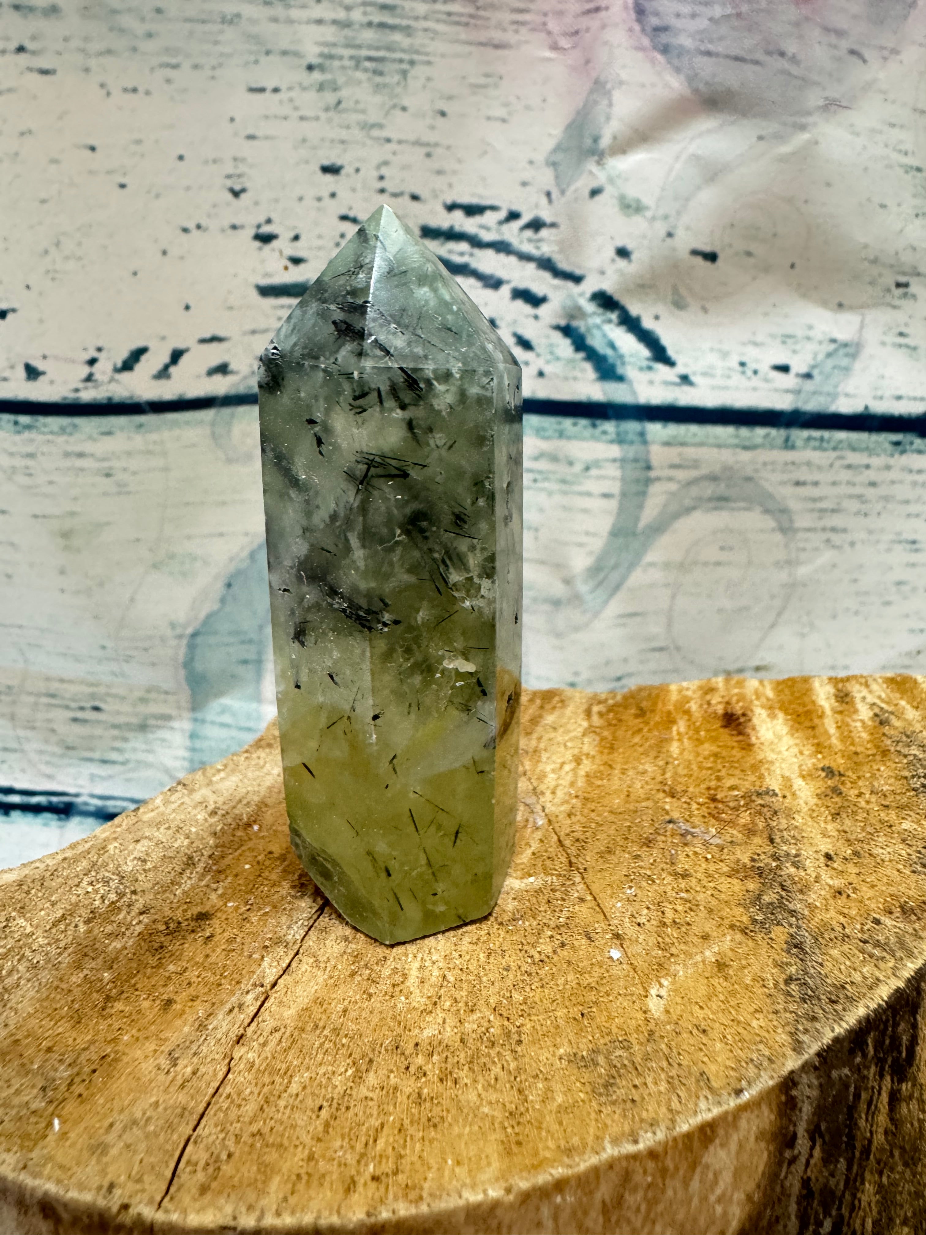 Prehnite crystal tower