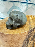 Labradorite carved crystal skull
