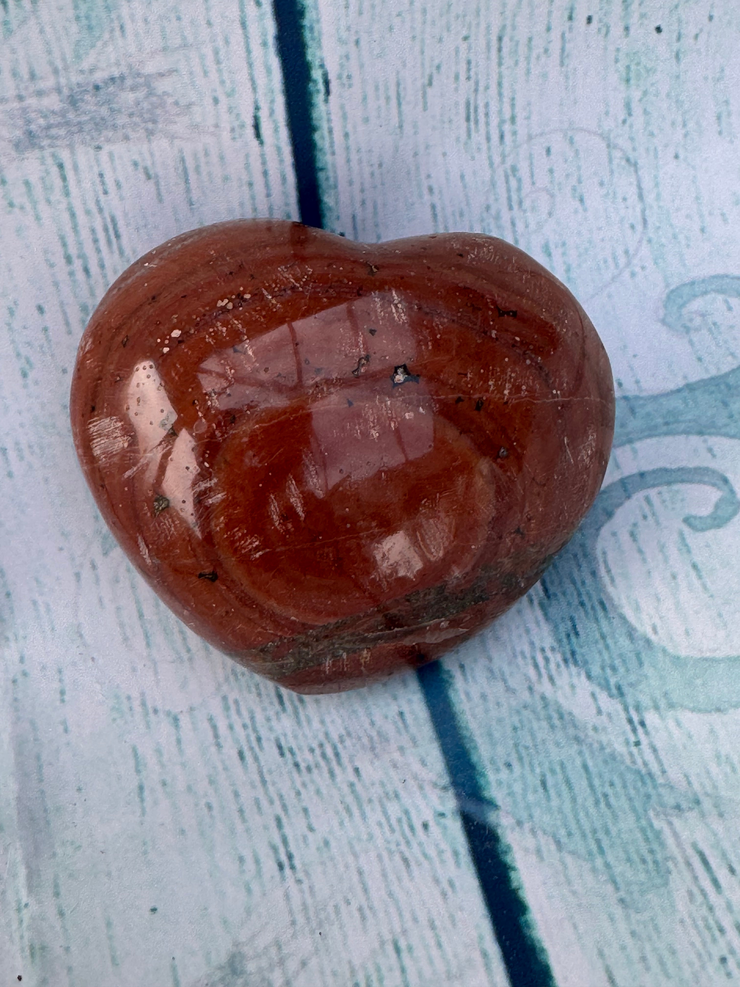 Red jasper heart