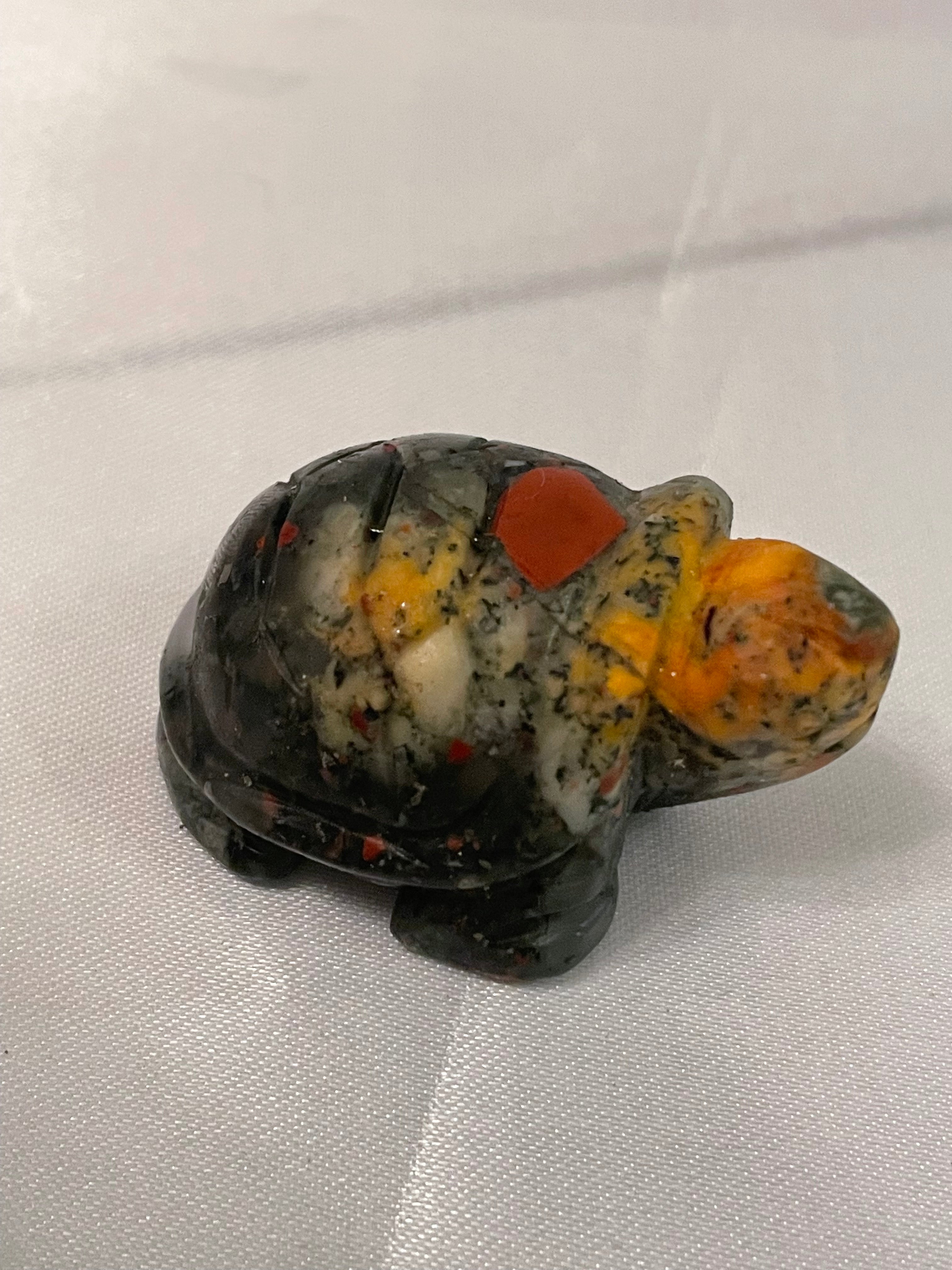 Bloodstone carved turtle