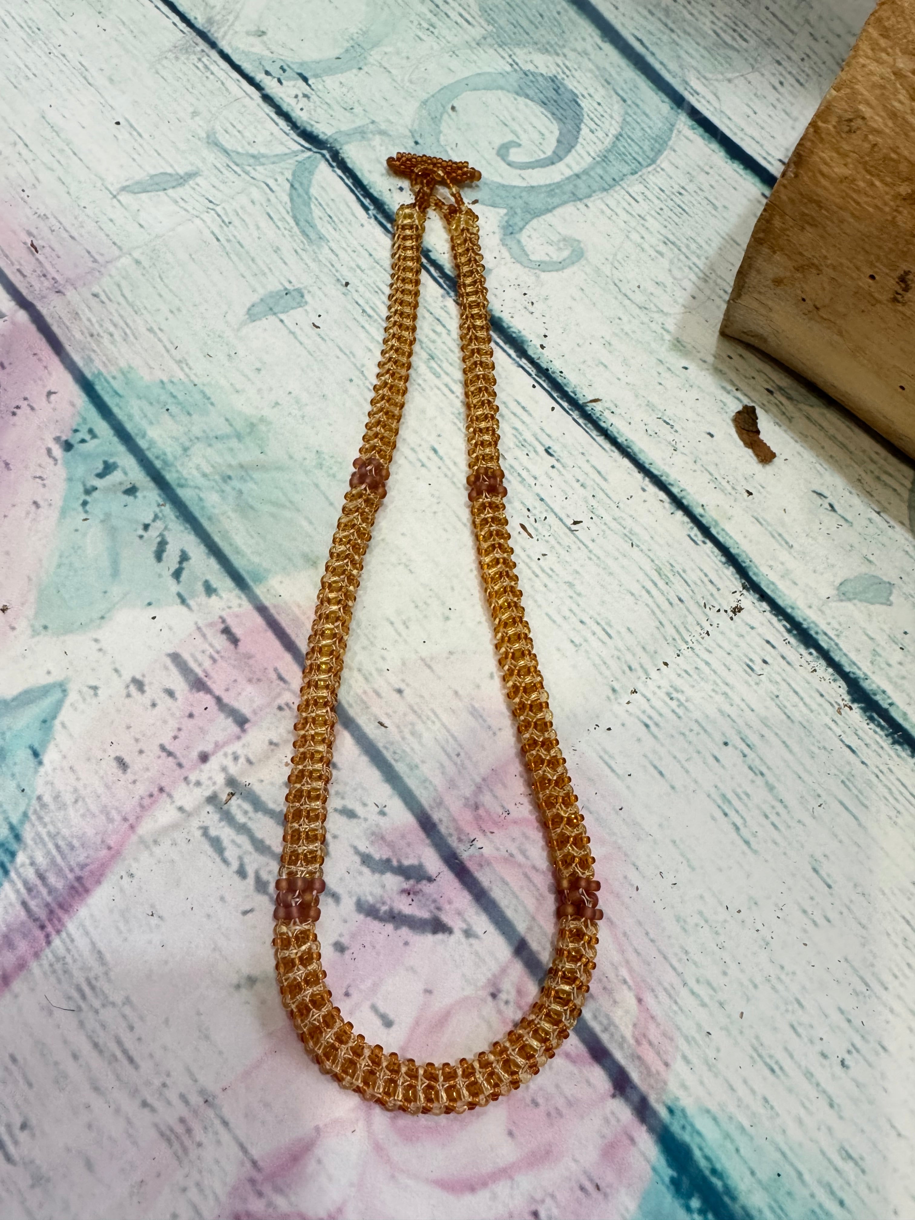 Seed bead necklace