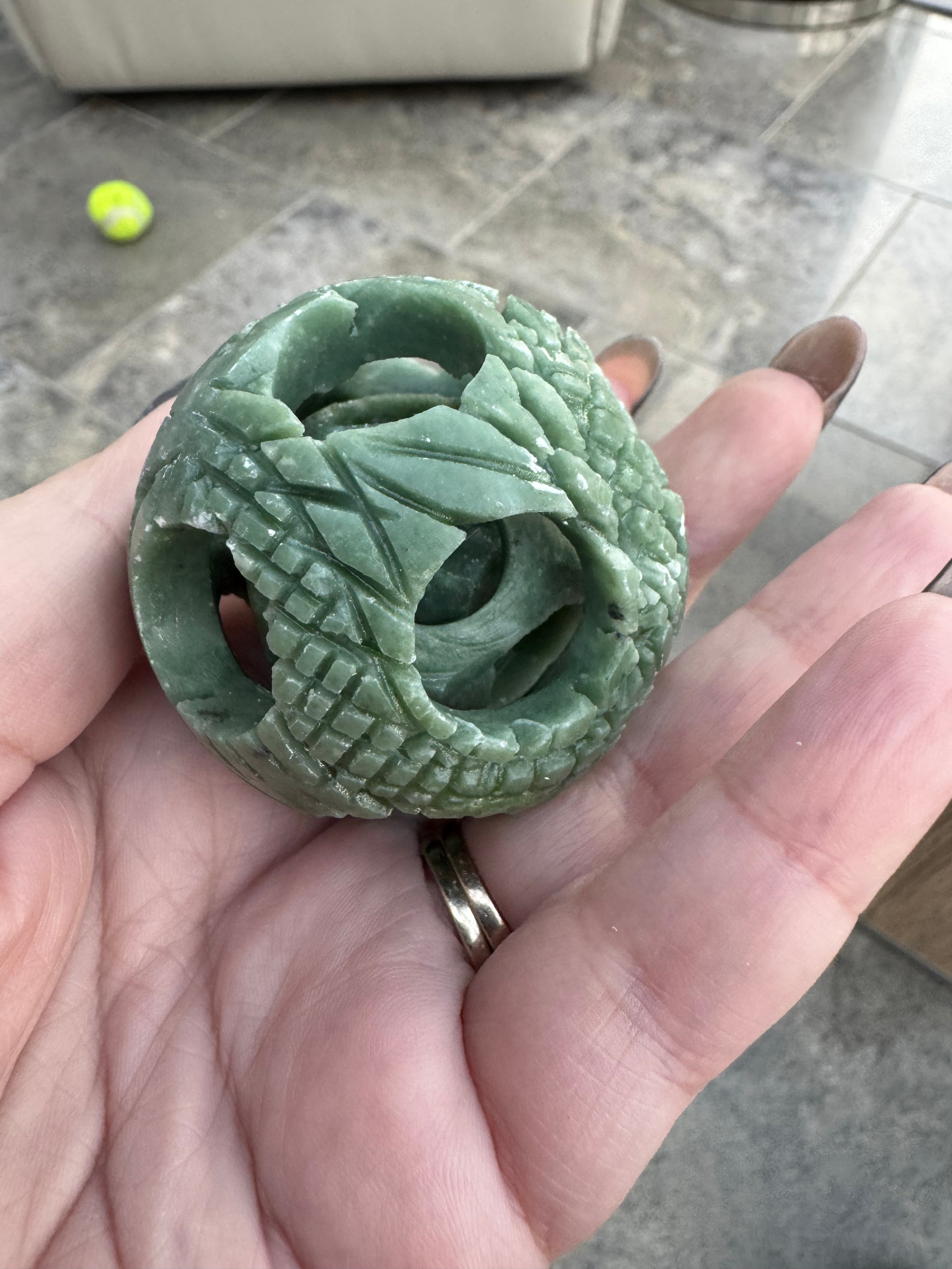 Aventurine puzzle ball