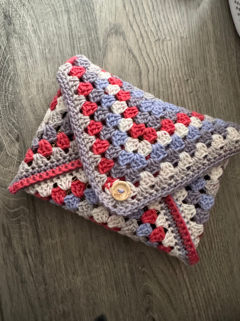 Crocheted book sleeve