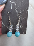 Aqua serenity drop earrings