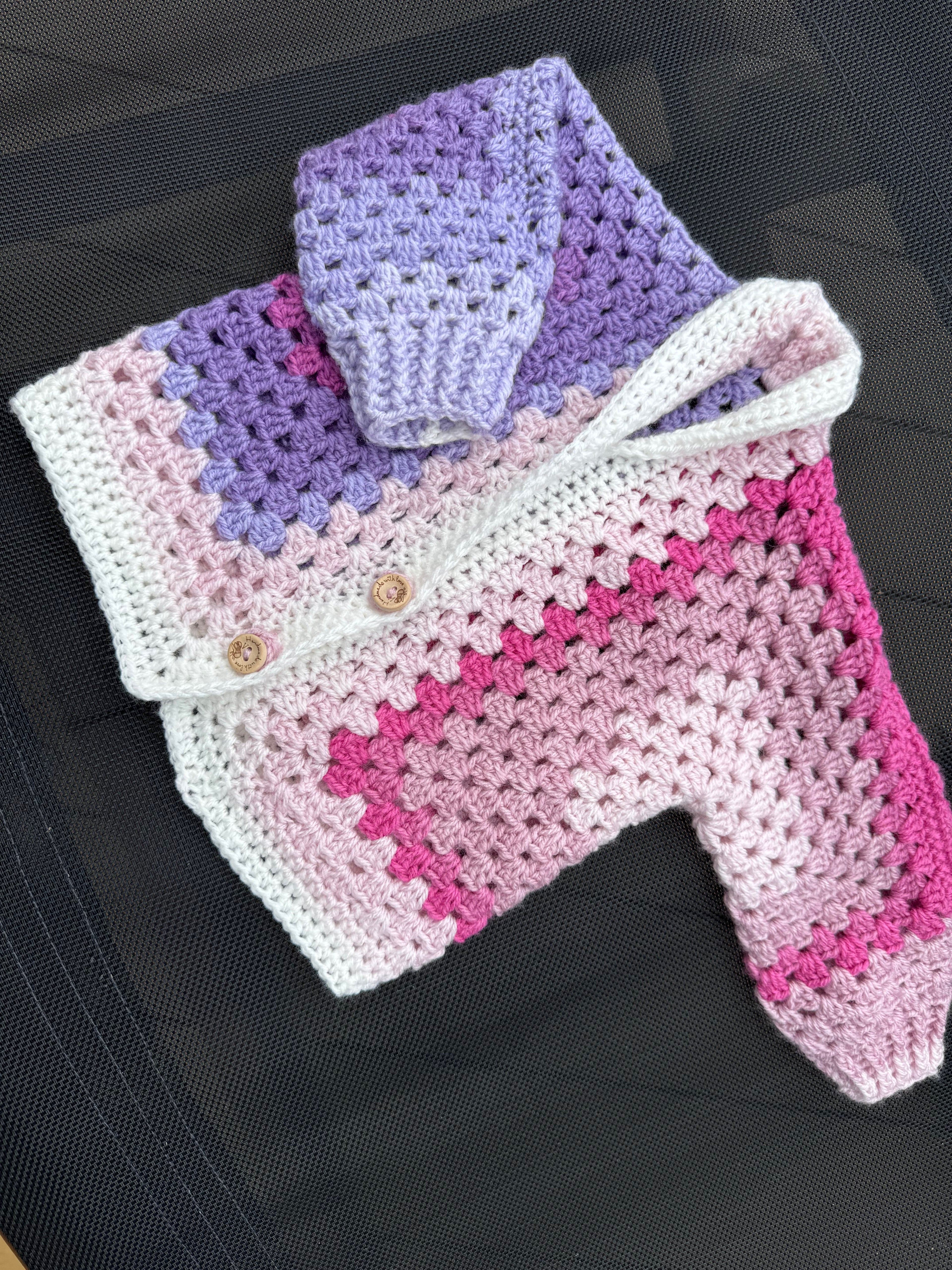 Hexi-cardigan - Spectrum Pisces (Button)