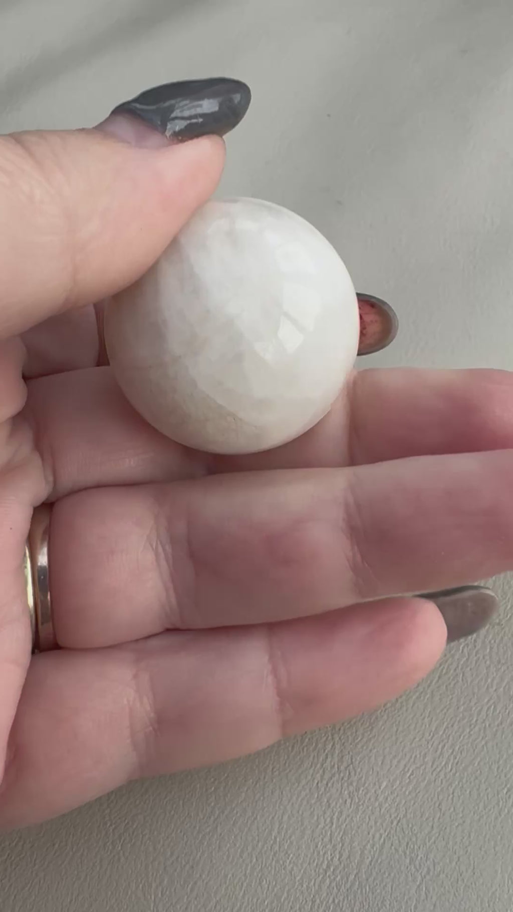 Small moonstone sphere