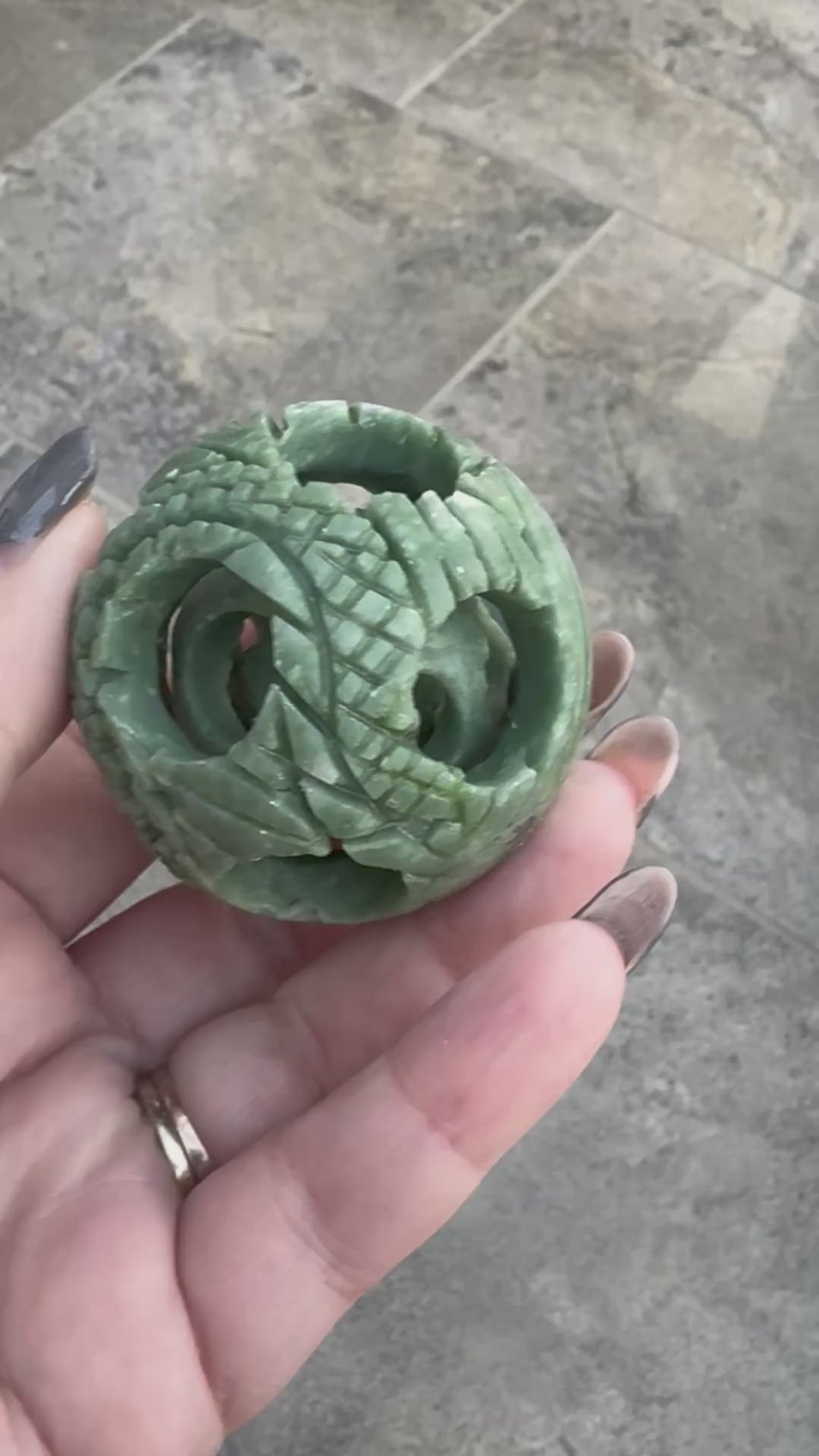 Aventurine puzzle ball