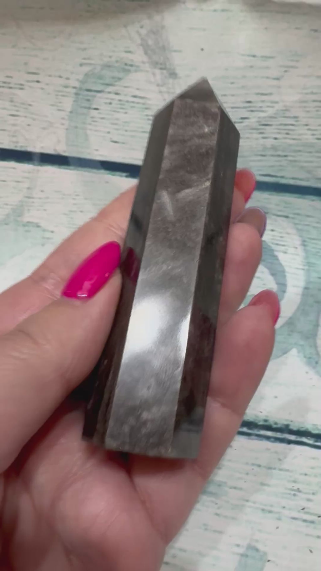 Silver obsidian tower