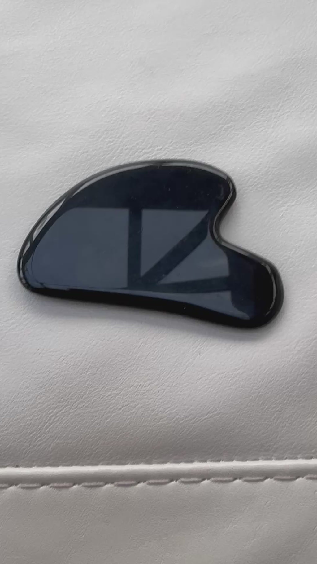Black agate gua sha facial massager