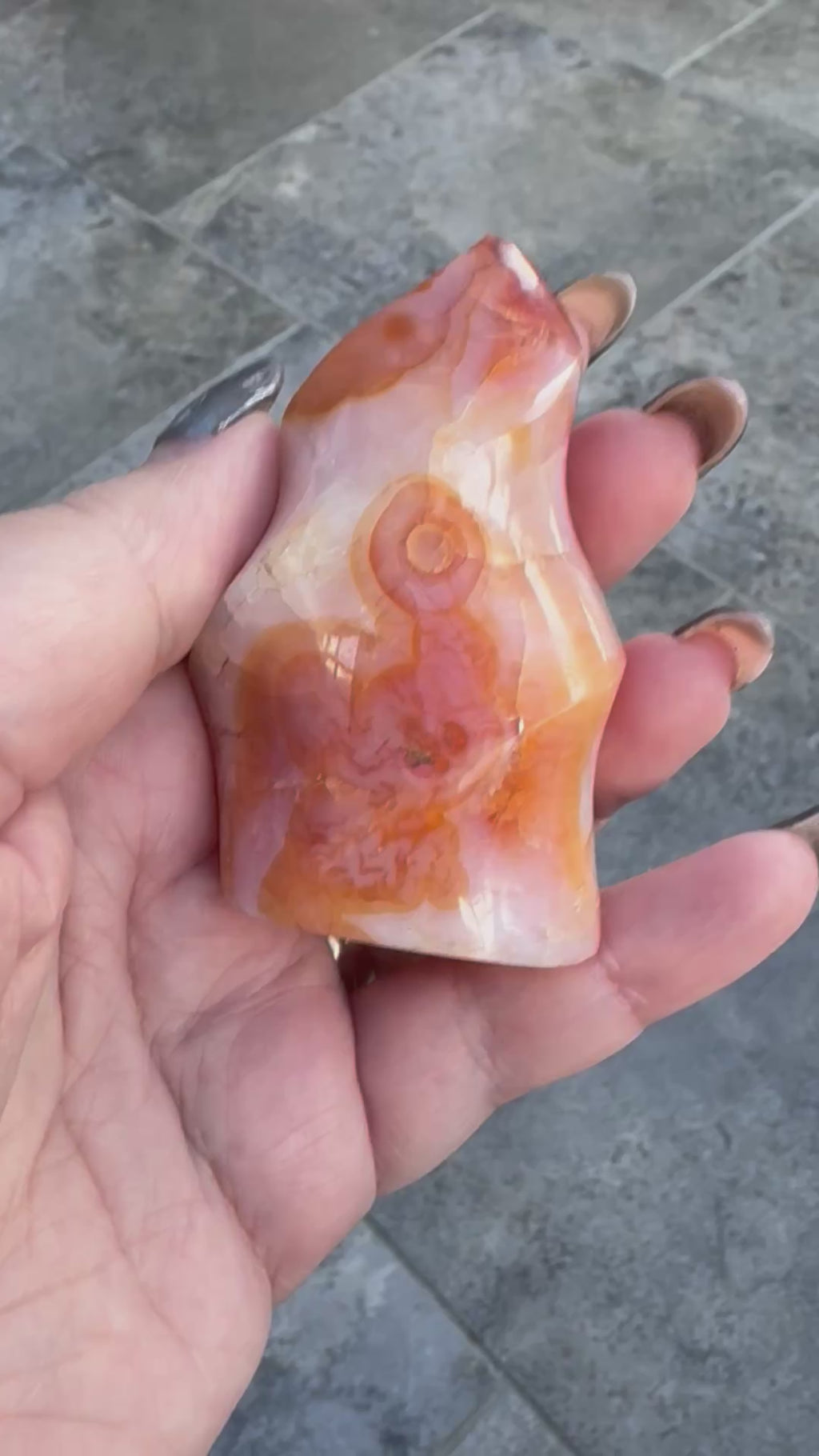 Carved Carnelian Flame